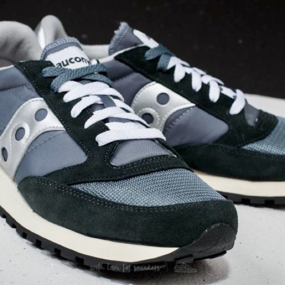 NWT Saucony Jazz Vintage Classic Sneakers Navy Blue White Silver Original Shoes - Picture 16 of 16